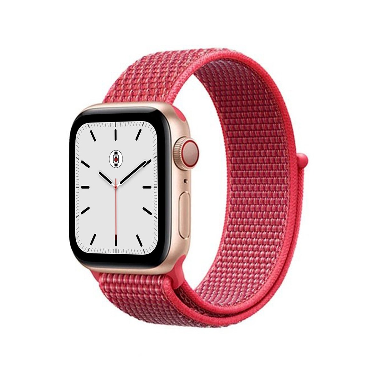 Hibiscus Nylon Sport Loop Lightweight Adjustable Apple Watch Band BugBands