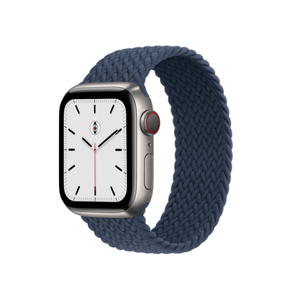 Abyss Blue BB Braided Solo Loop Apple Watch Band - BugBands