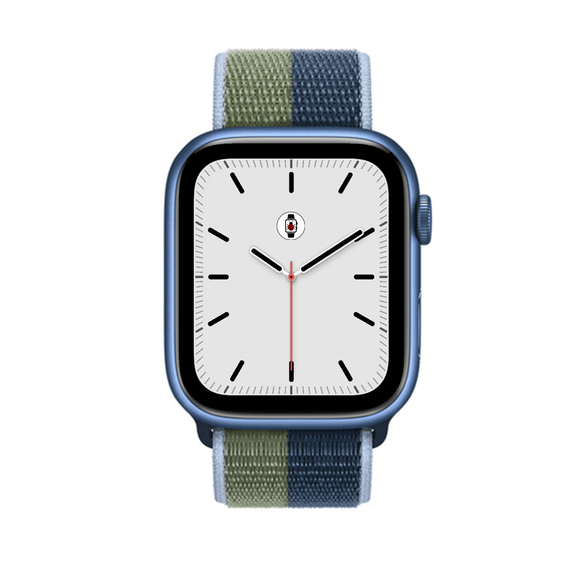 Abyss Blue/Moss Green BB Nylon Sport Loop Apple Watch Band - BugBands