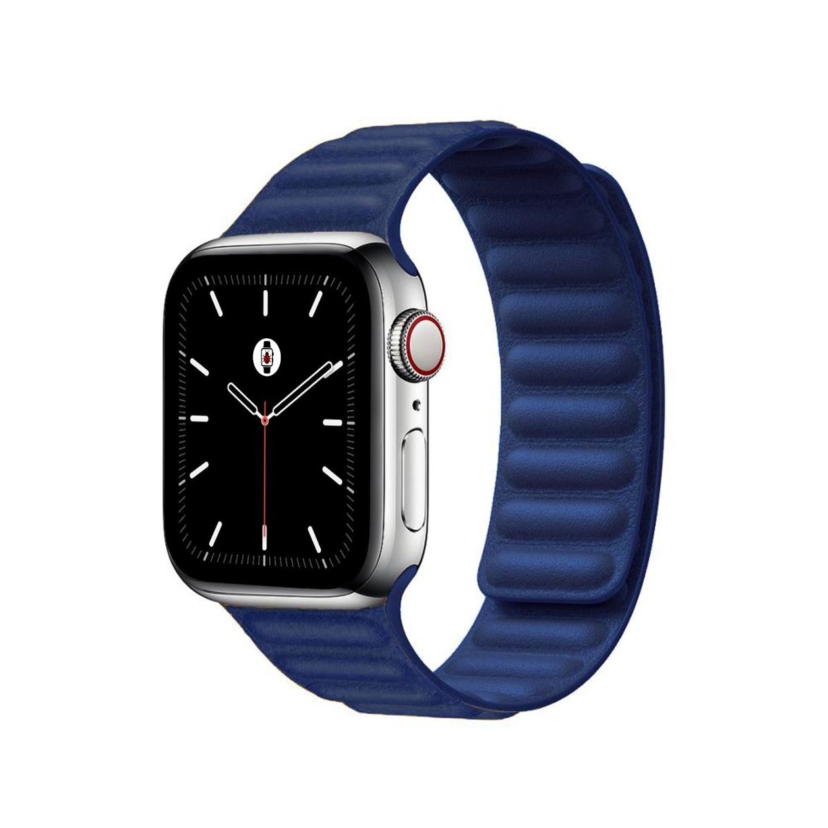 Baltic Blue BB Leather Link Apple Watch Band - BugBands