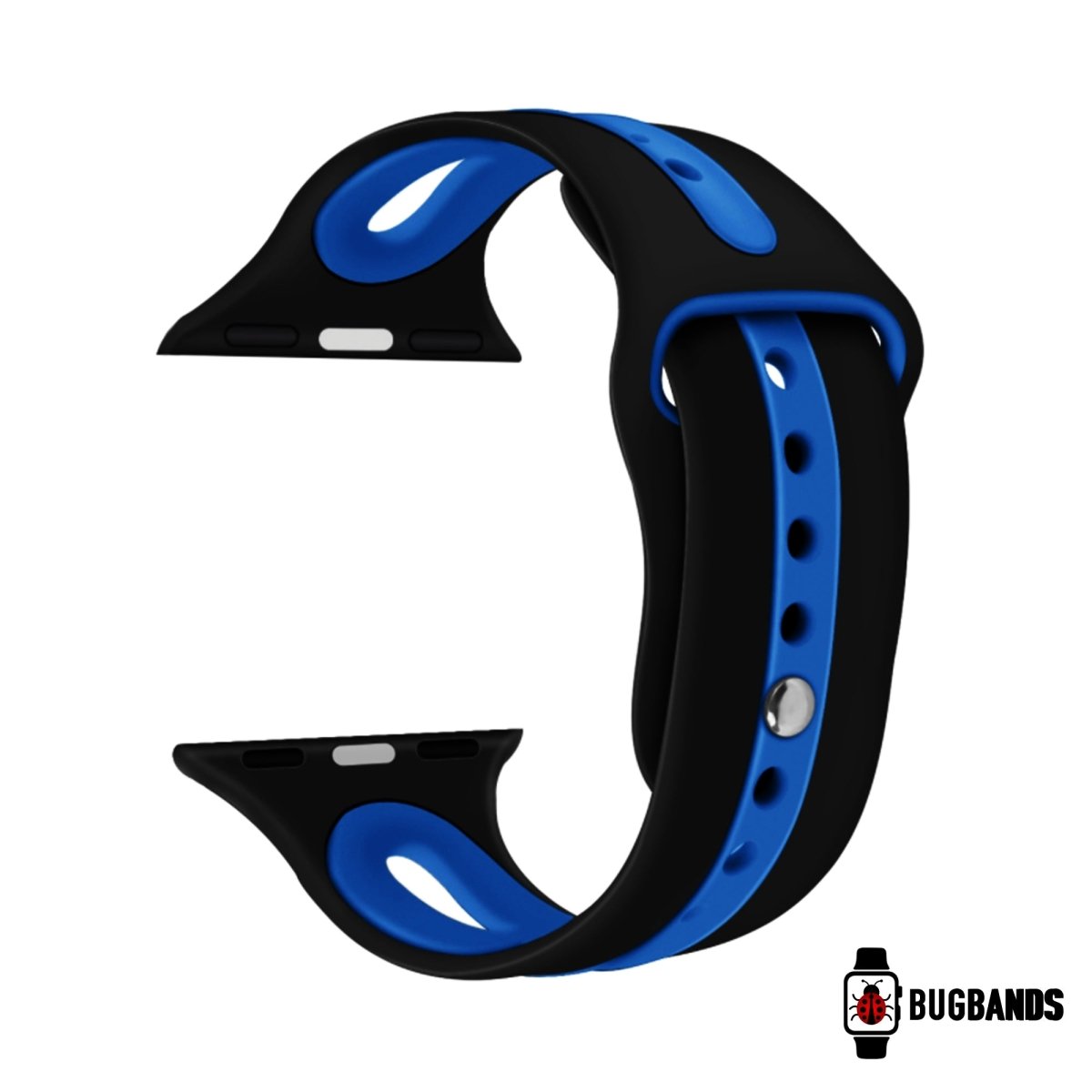 Black & Blue BB Modern Sport Apple Watch Band - BugBands