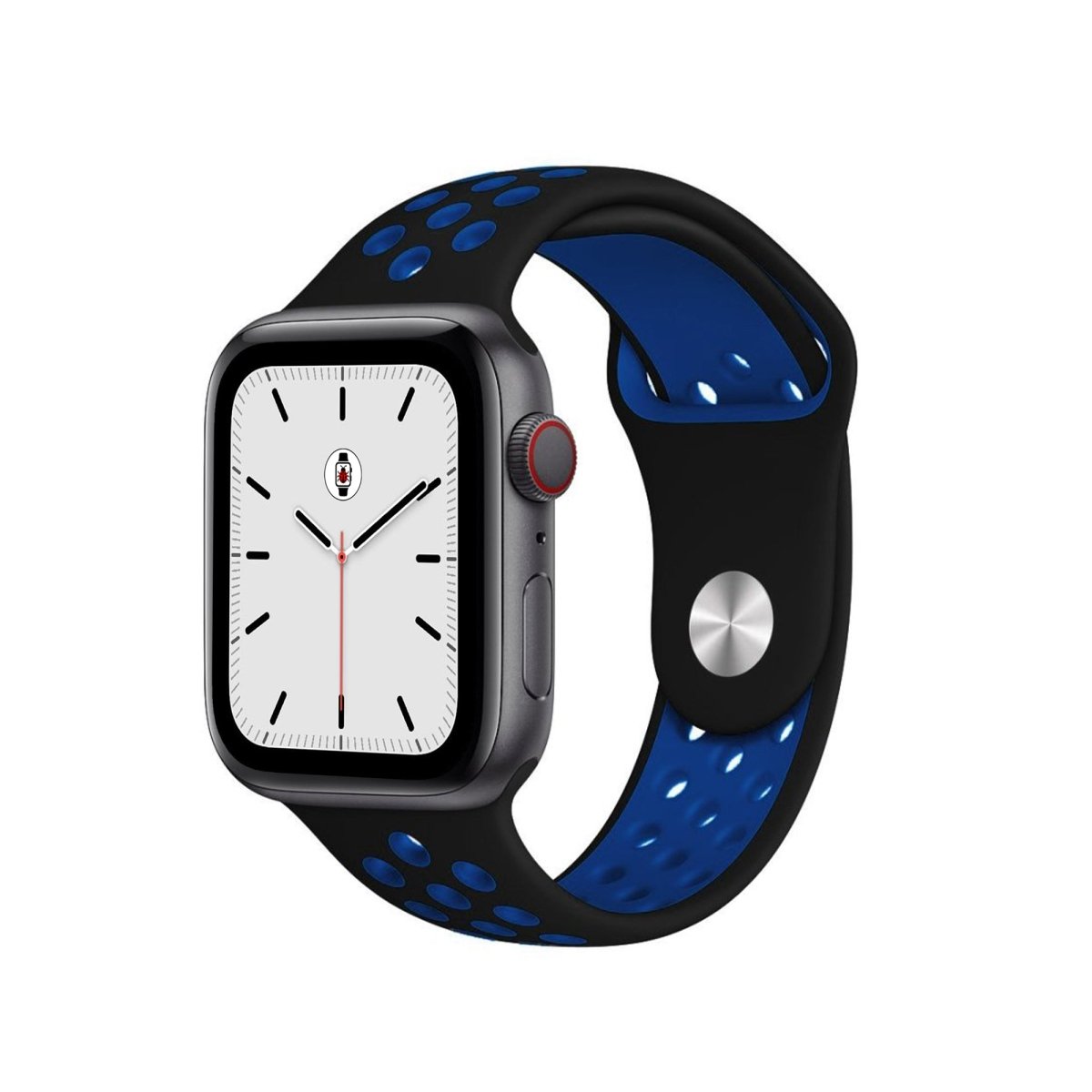 Black & Blue BB Sport Fit Apple Watch Band - BugBands