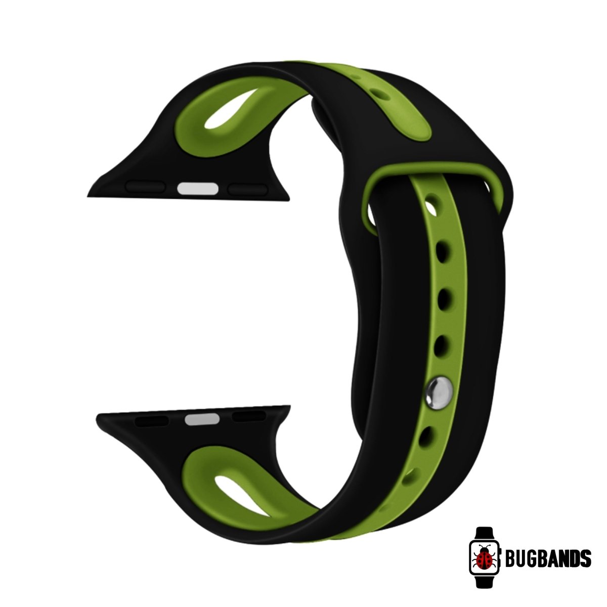 Black & Green BB Modern Sport Apple Watch Band - BugBands