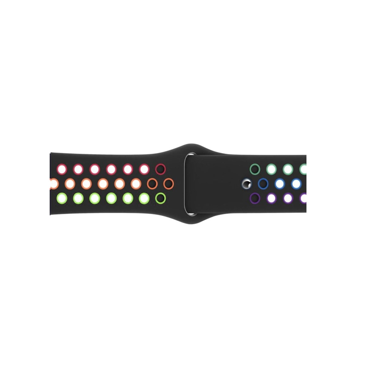 Black & Multi - colour BB Sport Fit Apple Watch Band - BugBands