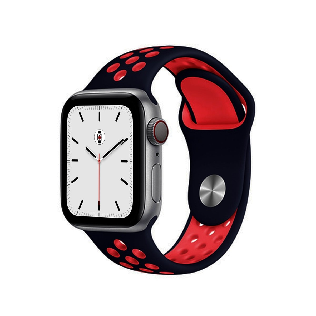 Black & Red BB Sport Fit Apple Watch Band - BugBands