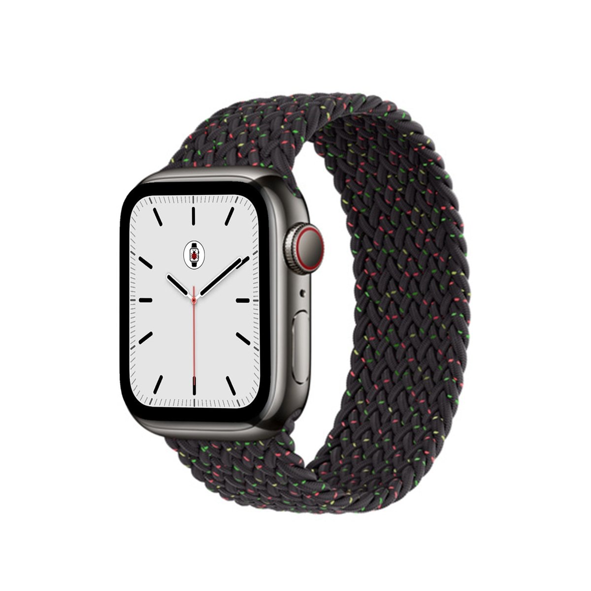 Black Unity BB Braided Solo Loop Apple Watch Band - BugBands