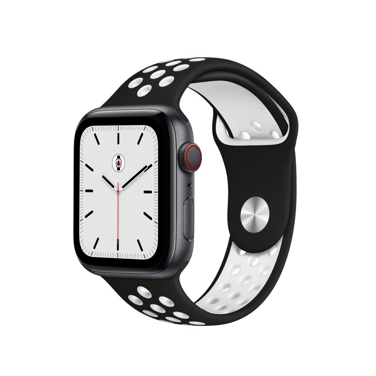 Black & White BB Sport Fit Apple Watch Band - BugBands