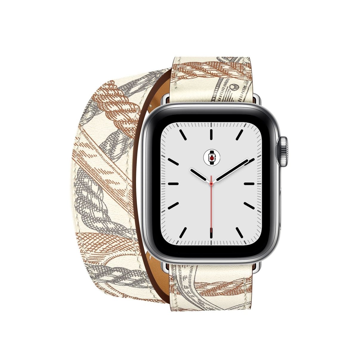 Blanc All - Over Print BB Double Tour Apple Watch Band - BugBands