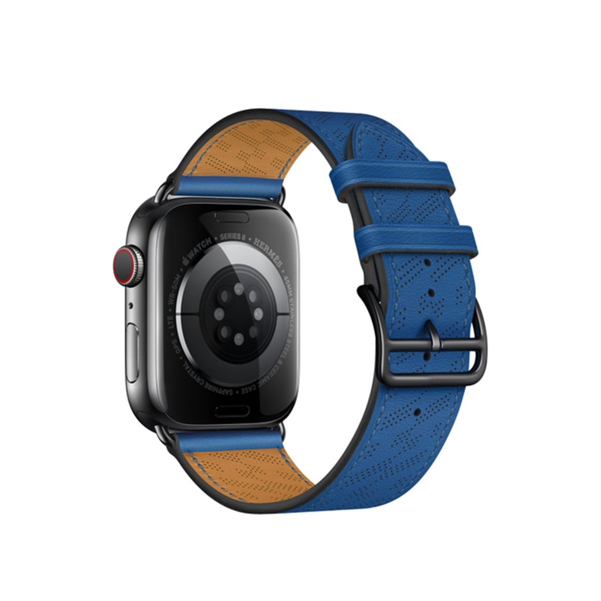 Blue BB H Diagonal Single Tour Apple Watch Band - BugBands