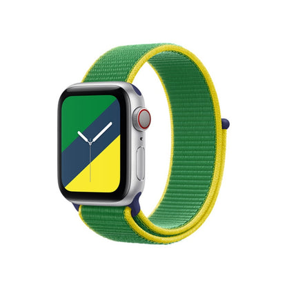 Brazil BB International Collection Nylon Sport Loop Apple Watch Band - BugBands