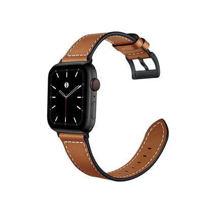 Brown BB Classic Leather Apple Watch Band - BugBands