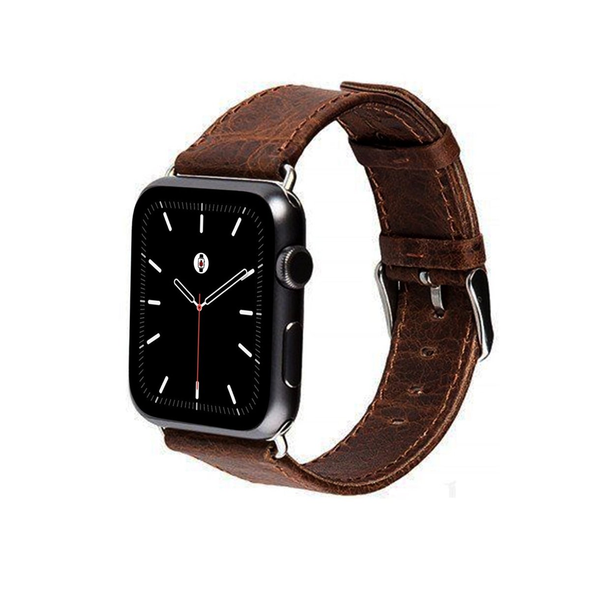 Brown BB Elite Leather Apple Watch Band - BugBands