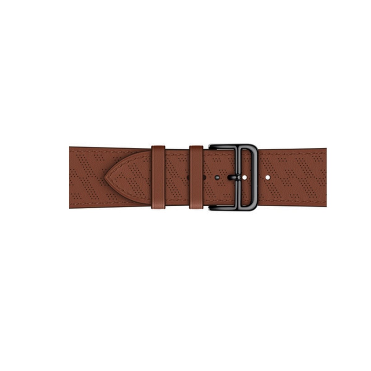 Brown BB H Diagonal Single Tour Apple Watch Band - BugBands