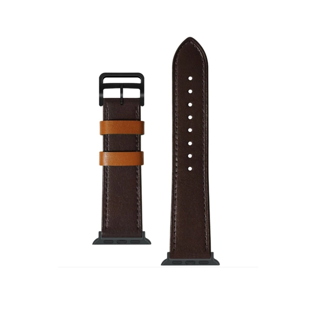 Brown in Brown BB Cocktail Leather Apple Watch Band - BugBands