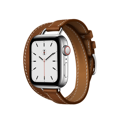 Coffee Brown BB Attelage Double Tour Apple Watch Band - BugBands