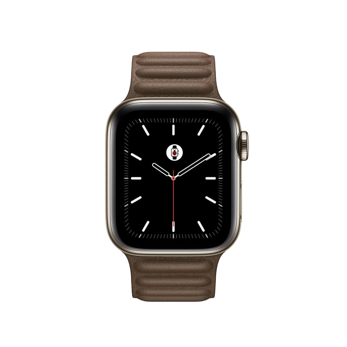 Coffee Brown BB Leather Link Apple Watch Band - BugBands