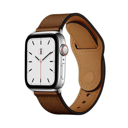 Coffee Brown BB Swift Leather Apple Watch Band - BugBands