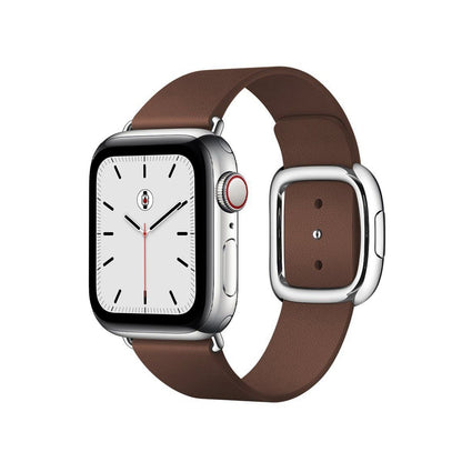 Dark Brown BB Modern Buckle Apple Watch Band - BugBands