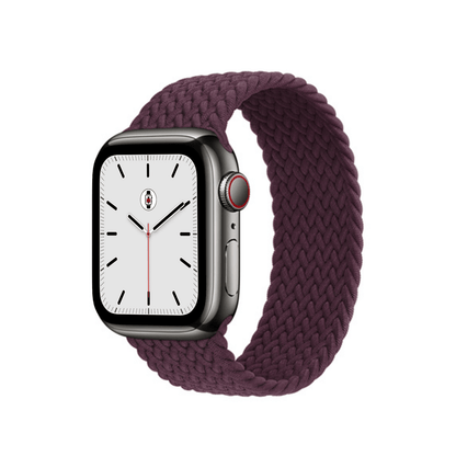 Dark Cherry BB Braided Solo Loop Apple Watch Band - BugBands