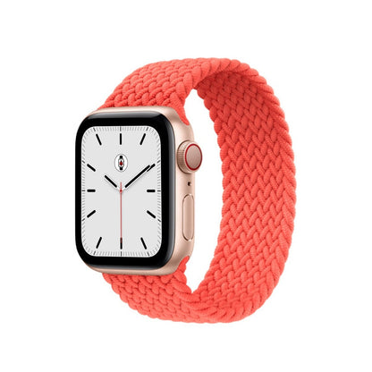 Electric Orange BB Braided Solo Loop Apple Watch Band - BugBands