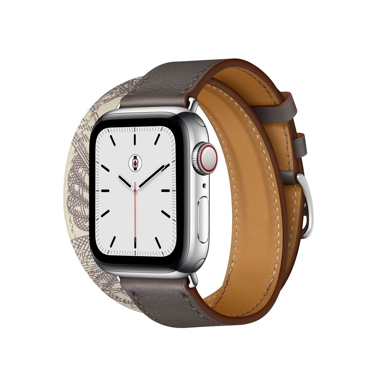 Étain/Béton BB Double Tour Apple Watch Band - BugBands