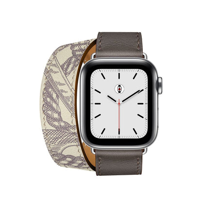 Étain/Béton BB Double Tour Apple Watch Band - BugBands