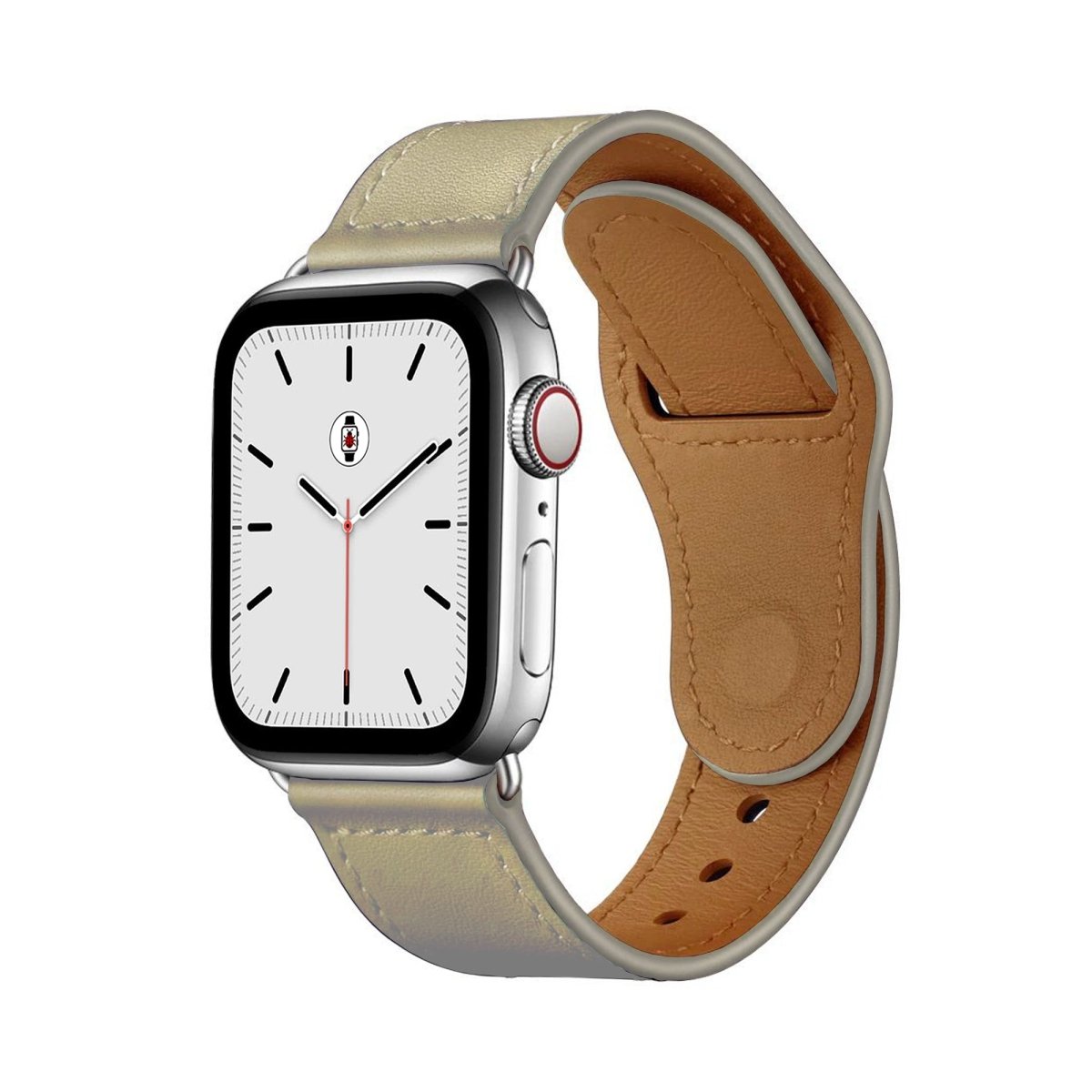 Ivory BB Swift Leather Apple Watch Band - BugBands