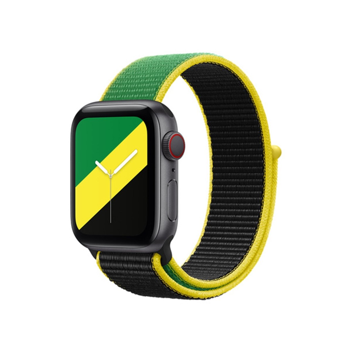 Jamaica BB International Collection Nylon Sport Loop Apple Watch Band - BugBands