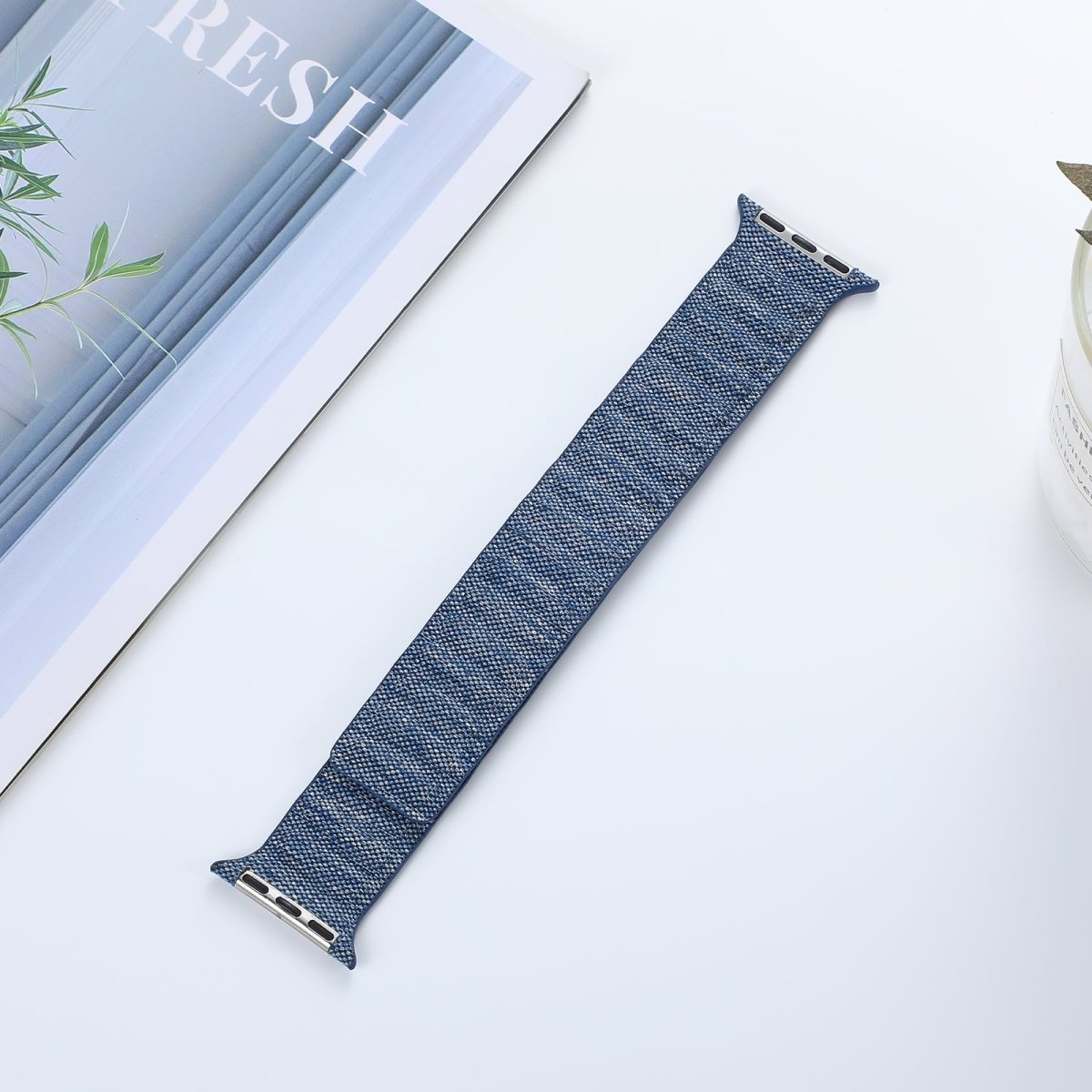 Navy Denim BB Magnetic Link Apple Watch Band - BugBands