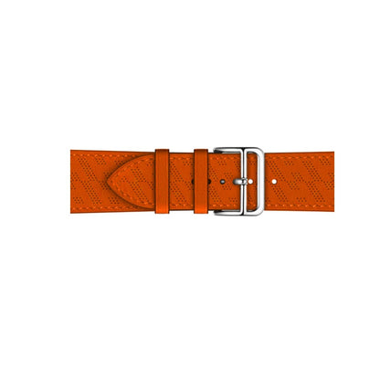 Orange BB H Diagonal Single Tour Apple Watch Band - BugBands