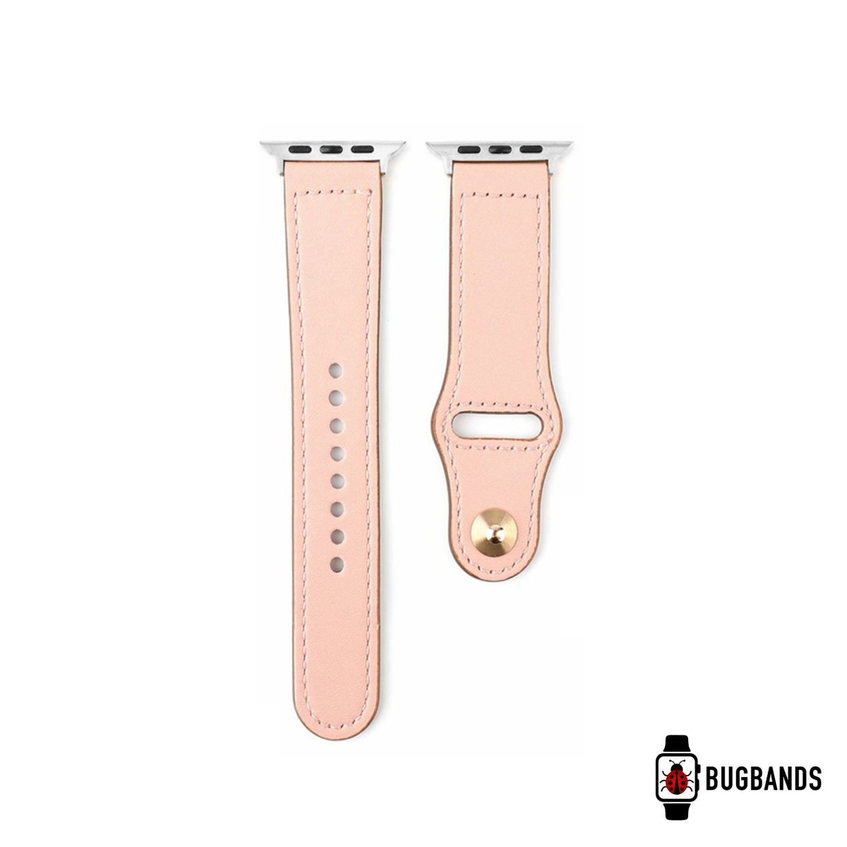 Pink BB Swift Leather Apple Watch Band - BugBands