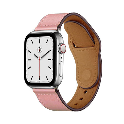 Pink BB Swift Leather Apple Watch Band - BugBands