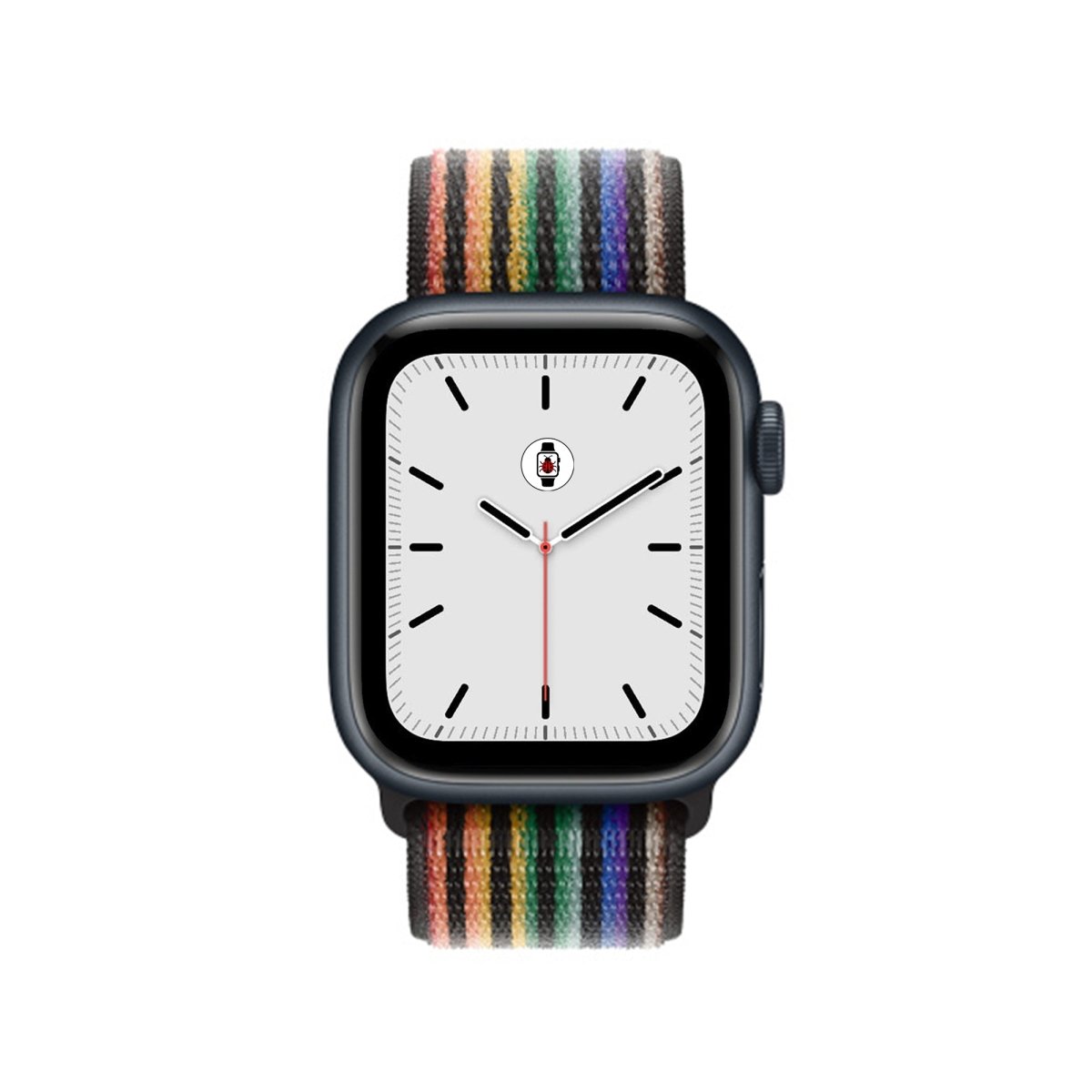 Pride Black BB Nylon Sport Loop Apple Watch Band - BugBands