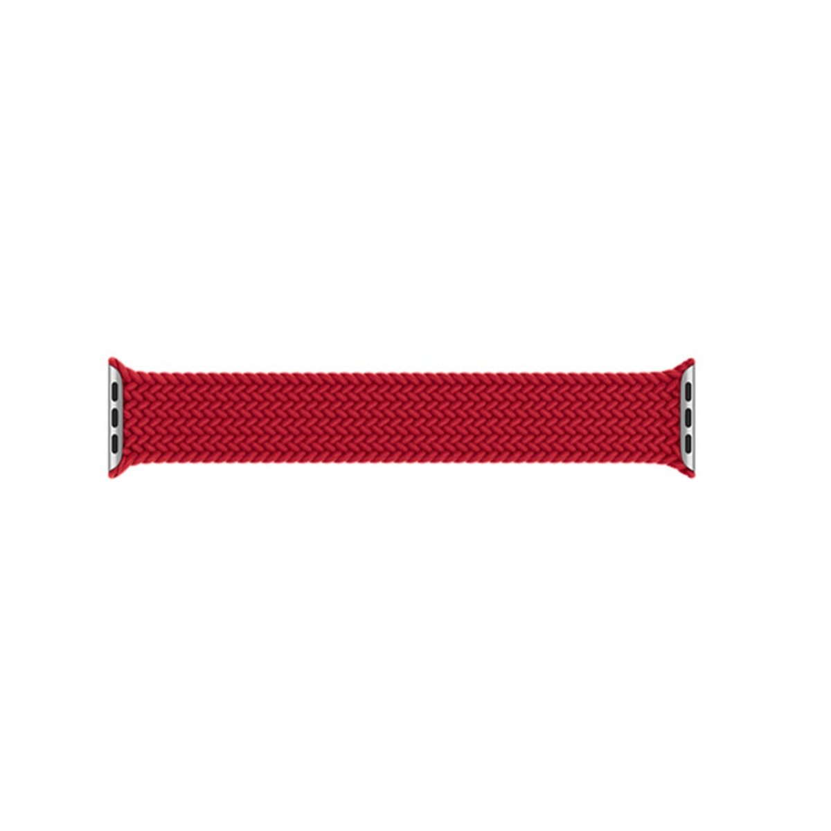 Red BB Braided Solo Loop Apple Watch Band - BugBands