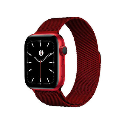 Red BB Milanese Loop Apple Watch Band - BugBands