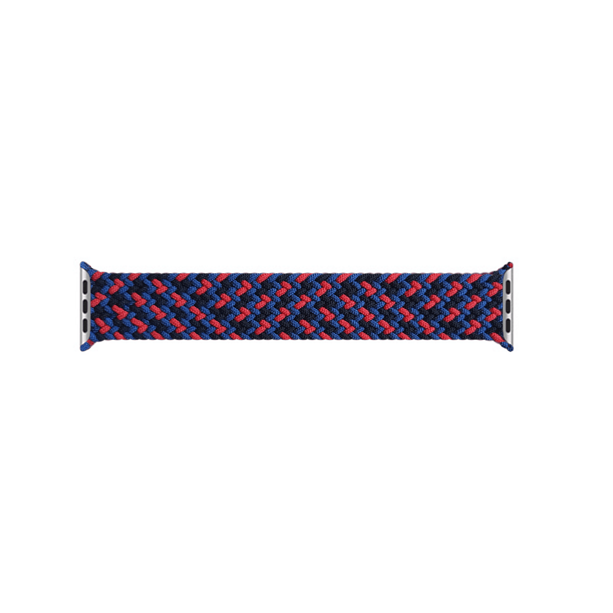 Red & Blue BB Braided Solo Loop Apple Watch Band - BugBands