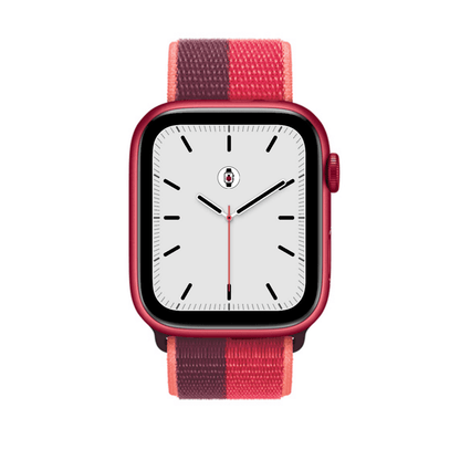 Red/Dark Cherry BB Nylon Sport Loop Apple Watch Band - BugBands