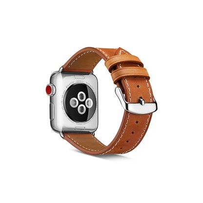 Saddle Brown BB Vintage Leather Apple Watch Band - BugBands