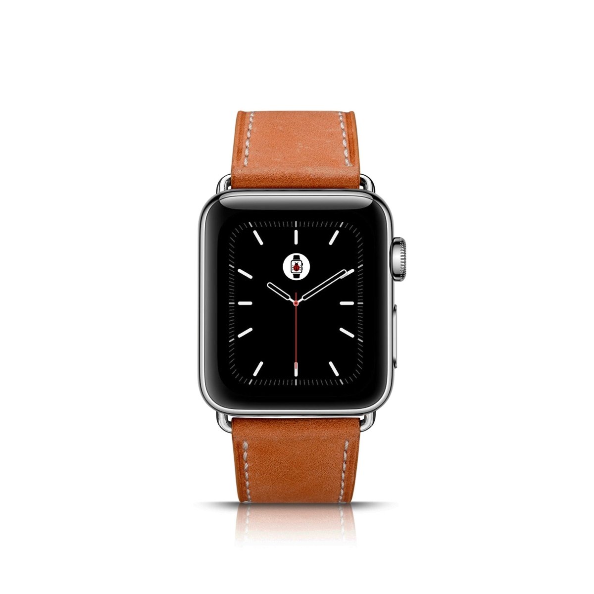 Saddle Brown BB Vintage Leather Apple Watch Band - BugBands