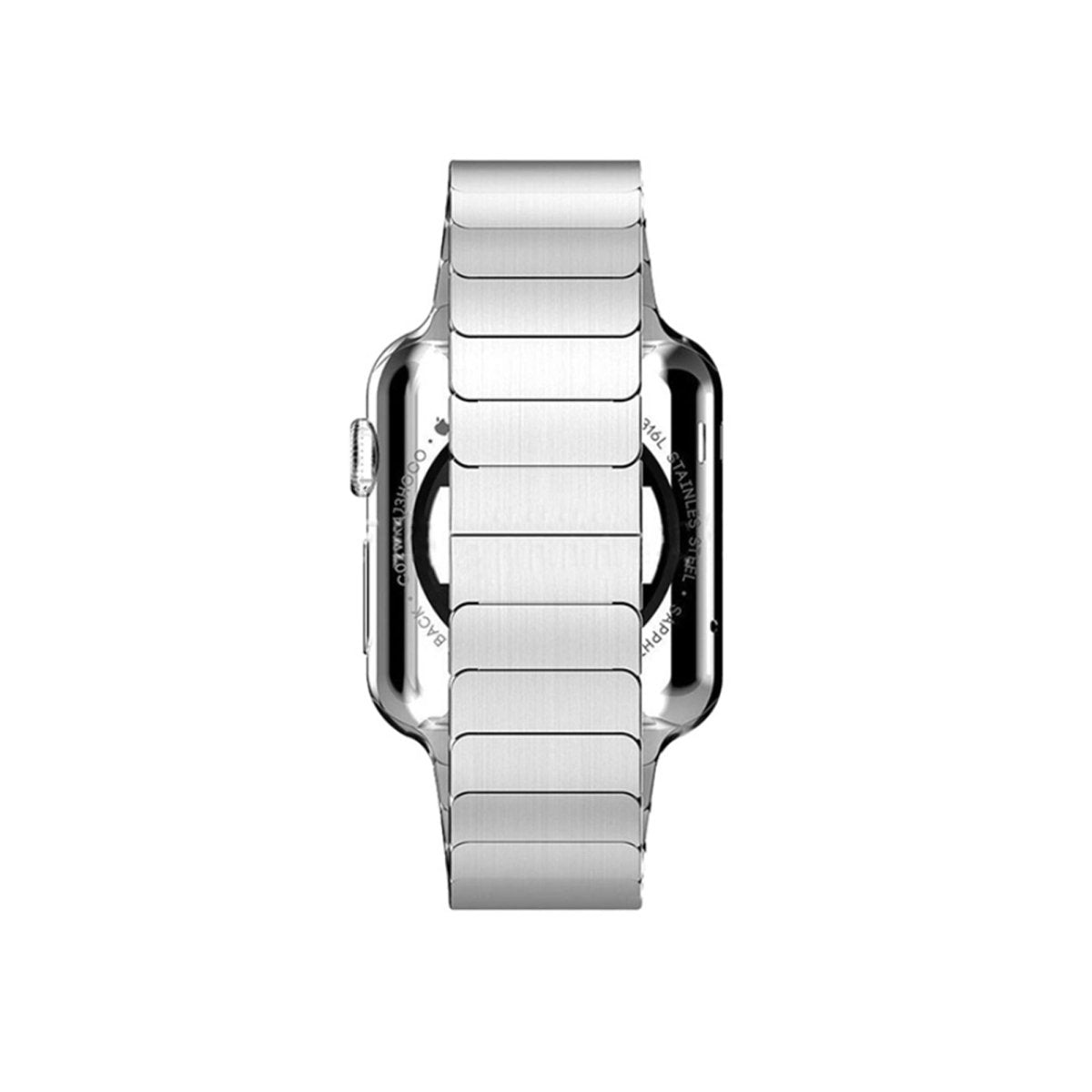 Silver BB Link Bracelet for Apple Watch - BugBands