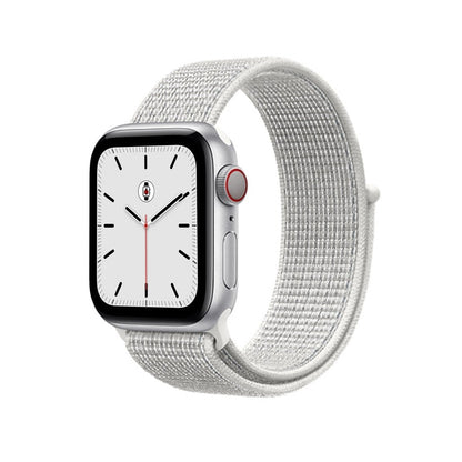 Smoke White BB Nylon Sport Loop Apple Watch Band - BugBands