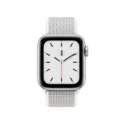 Smoke White BB Nylon Sport Loop Apple Watch Band - BugBands