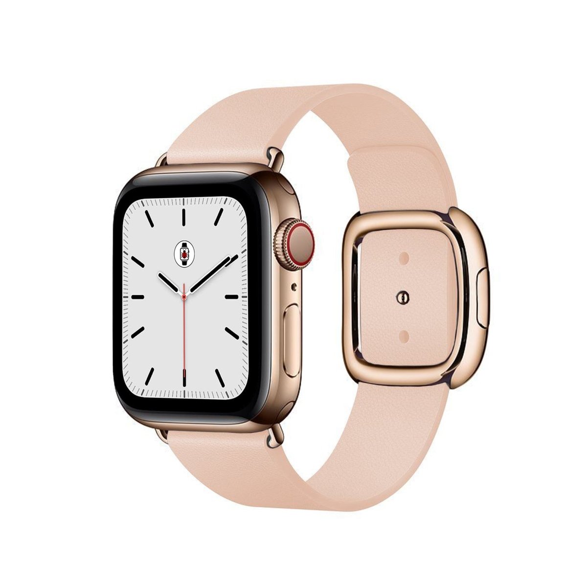 Soft Pink BB Modern Buckle Apple Watch Band - BugBands