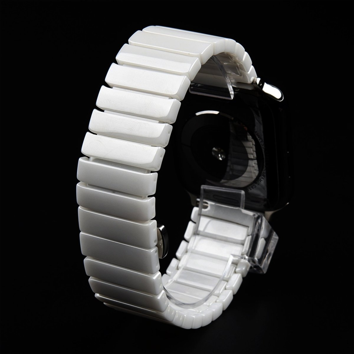 White BB Ceramic Bracelet for Apple Watch - BugBands