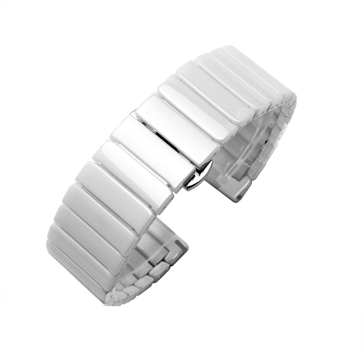 White BB Ceramic Bracelet for Apple Watch - BugBands