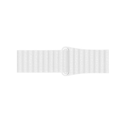 White BB Leather Loop Apple Watch Band - BugBands