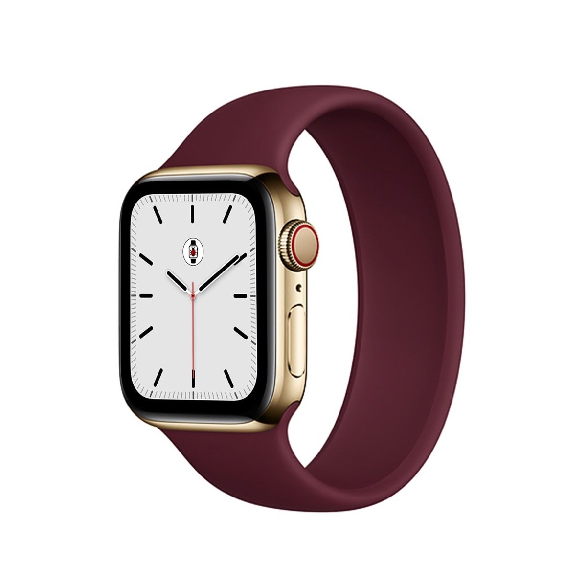 Wine Red BB Solo Loop Apple Watch Band - BugBands