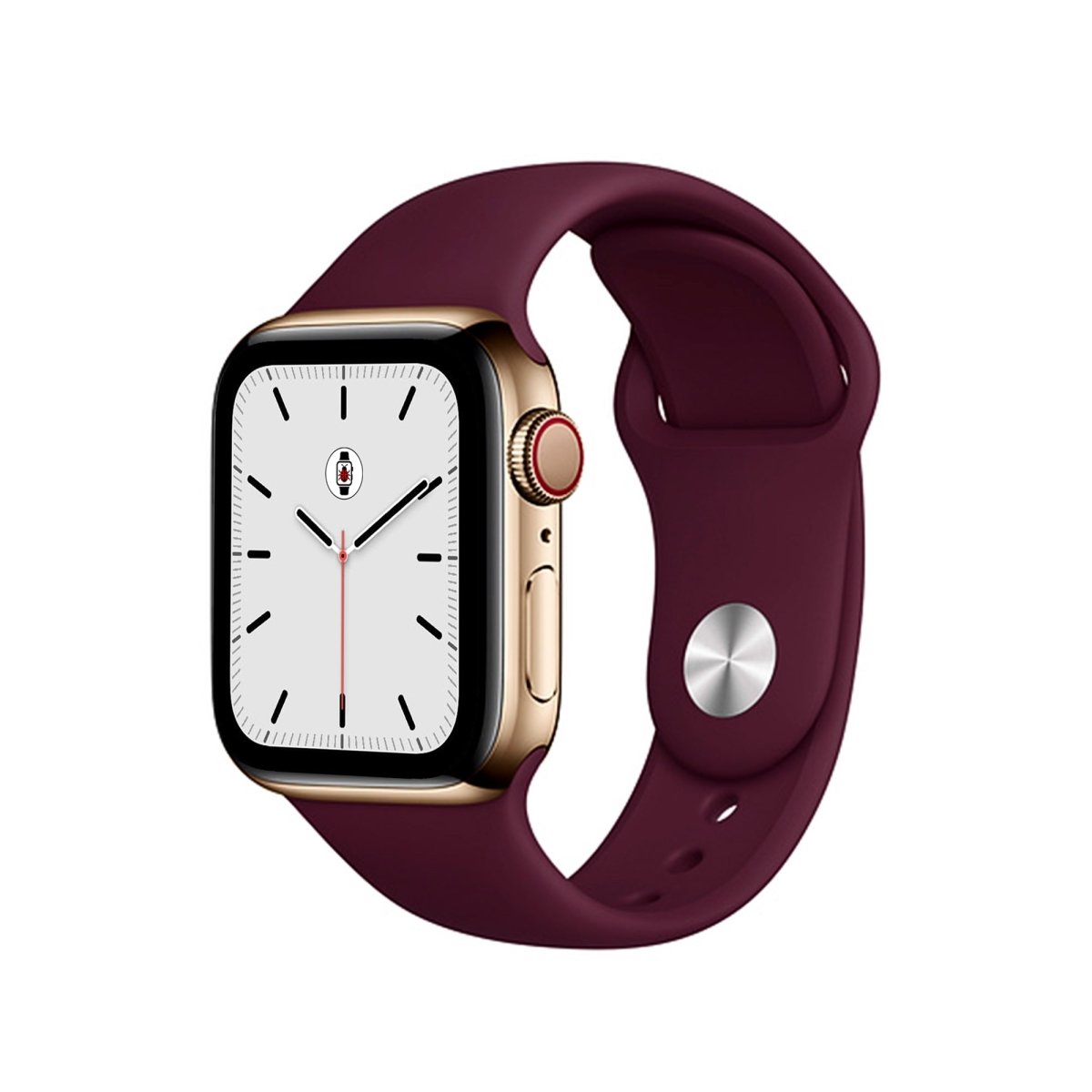 Wine Red BB Sport Apple Watch Band - BugBands